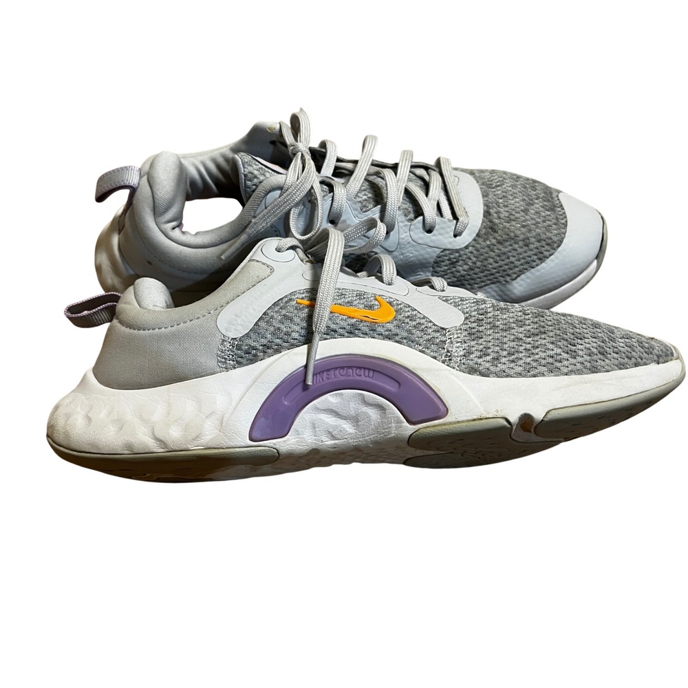 Nike Renew In-Season TR 11 Training Shoes Sneakers 7.5 Grey Orange DA1349-001